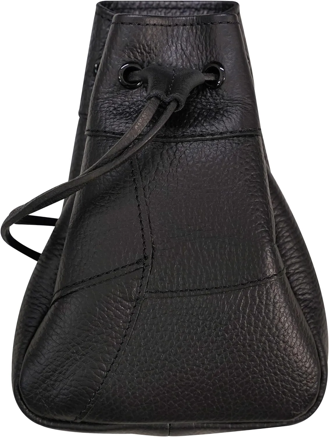 Mythrojan Medieval Drawstring Bag, Ideal for SCA LARP Reenactment & Ren fair-Full Grain Leather