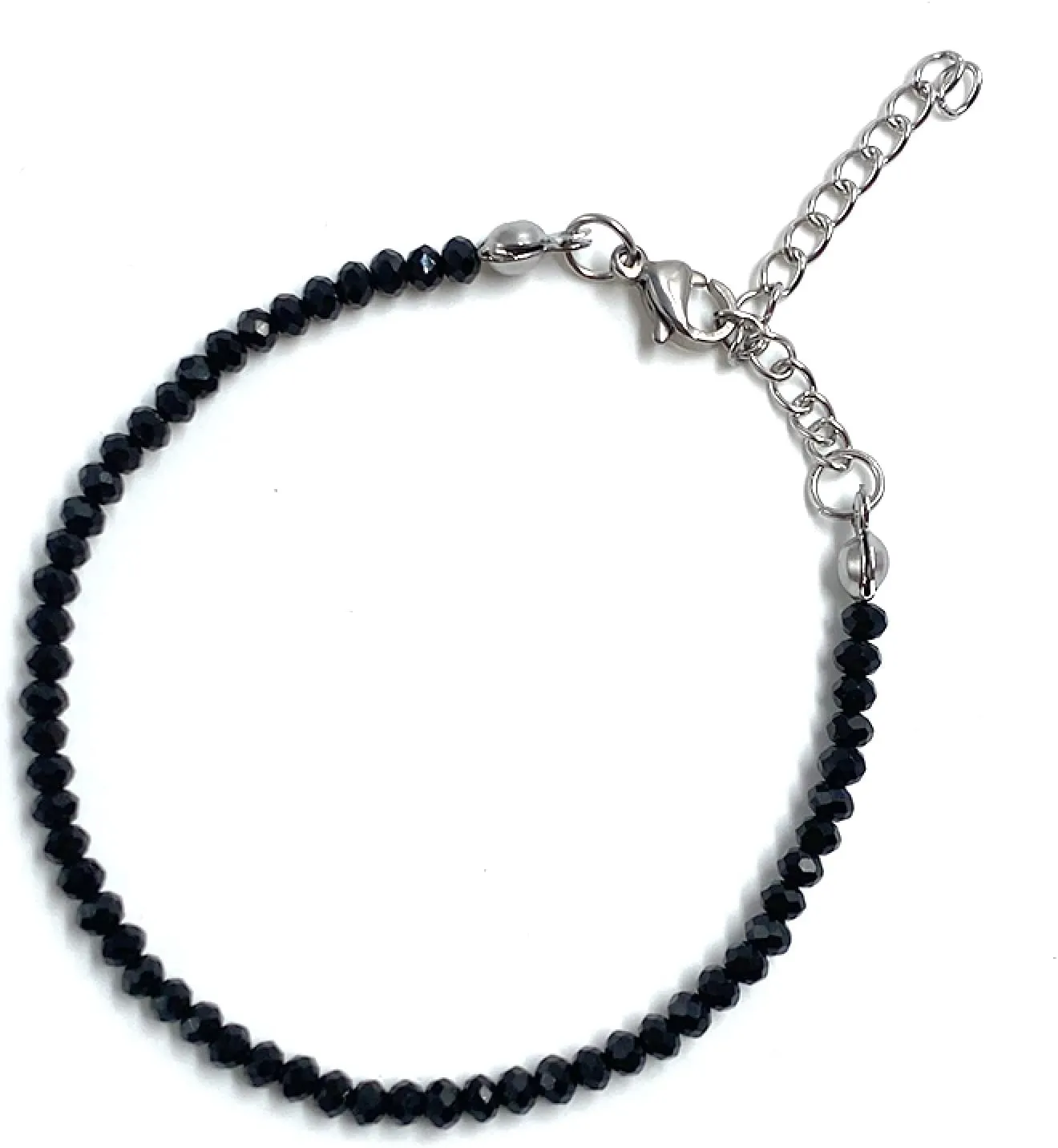 Natural Stone 2MM Crystal Bead Bracelets for Women Chain Handmade Minimalist Jewelry Friendship Bracelets,C3