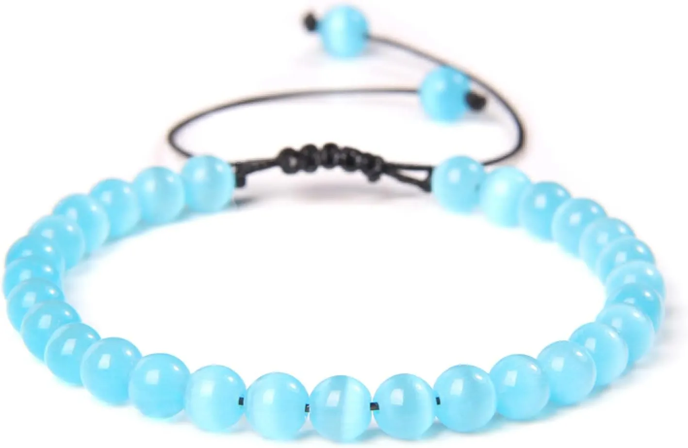 Natural Stone Amethysts 6MM Bead Bracelets for Women Men Braided Bracelet Lapis Lazuli Blue Purple Agates Meditation Jewelry