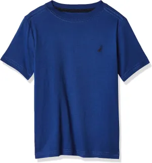 Nautica Boys' Short Sleeve Solid Crew Neck T-Shirt, Soft, Comfortable, Relaxed Fit