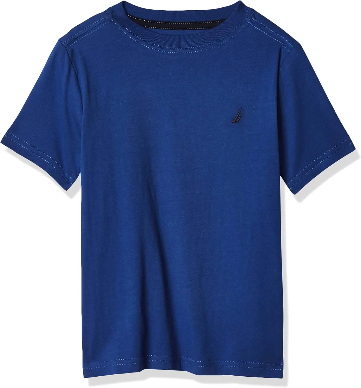 Nautica Boys' Short Sleeve Solid Crew Neck T-Shirt, Soft, Comfortable, Relaxed Fit