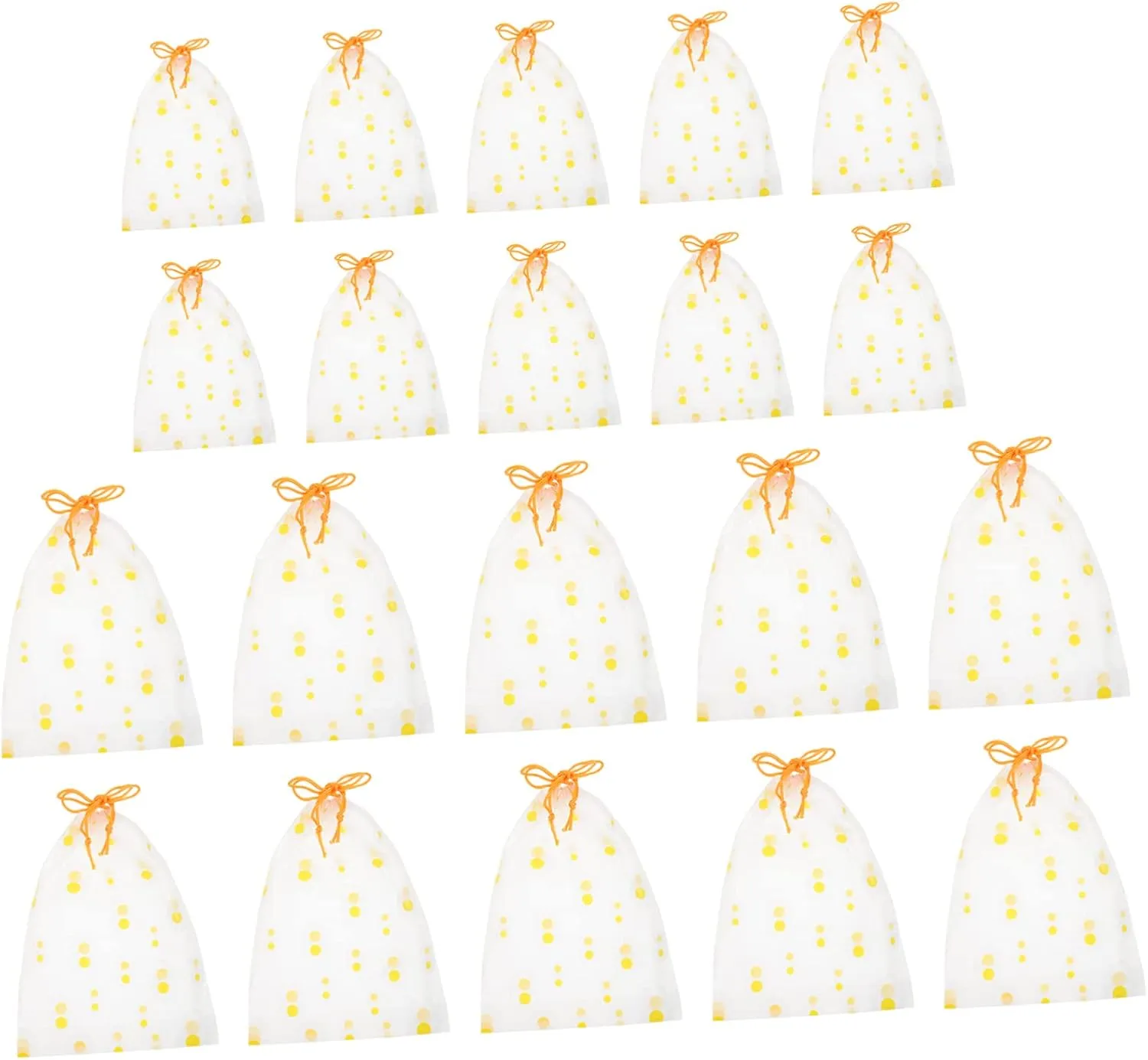 NOLITOY Printed Drawstring Waterproof Bag 20pcs Small Baggies Eva Drawstring Pouch Dust- Storage