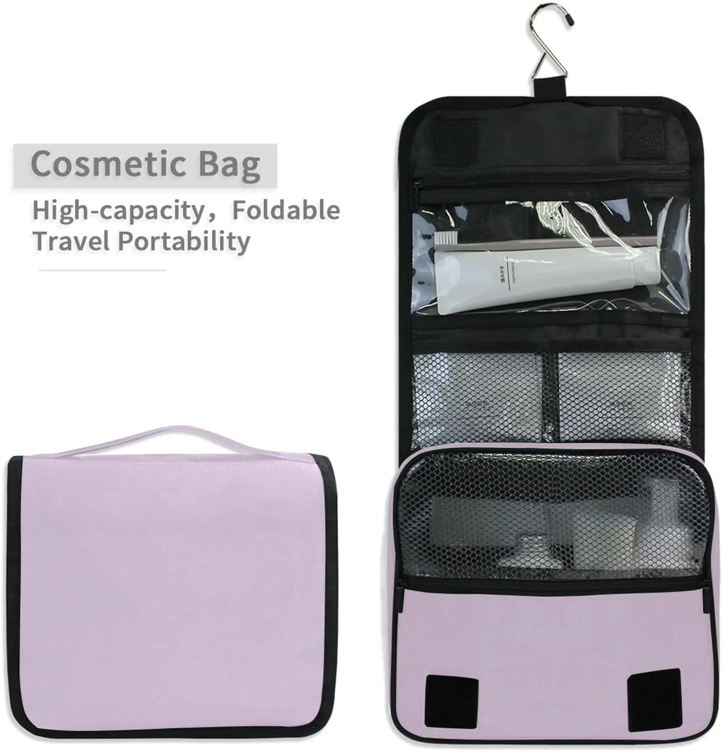 ODAWA Thistle Toiletry Bags Cosmetic Bag Bathroom Storage Bag Spacious Toiletry Bag for Women and Men