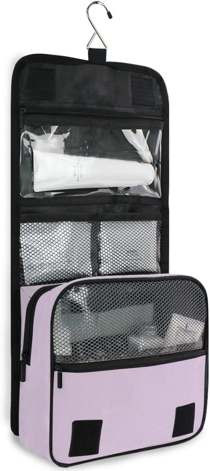 ODAWA Thistle Toiletry Bags Cosmetic Bag Bathroom Storage Bag Spacious Toiletry Bag for Women and Men