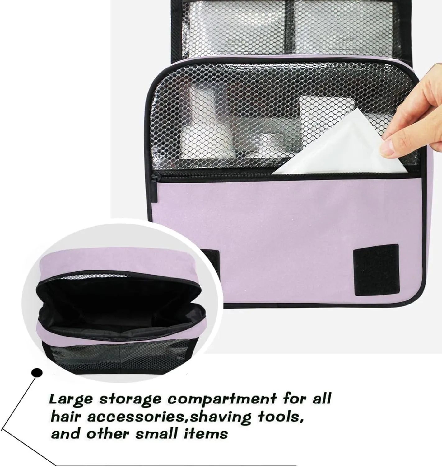 ODAWA Thistle Toiletry Bags Cosmetic Bag Bathroom Storage Bag Spacious Toiletry Bag for Women and Men