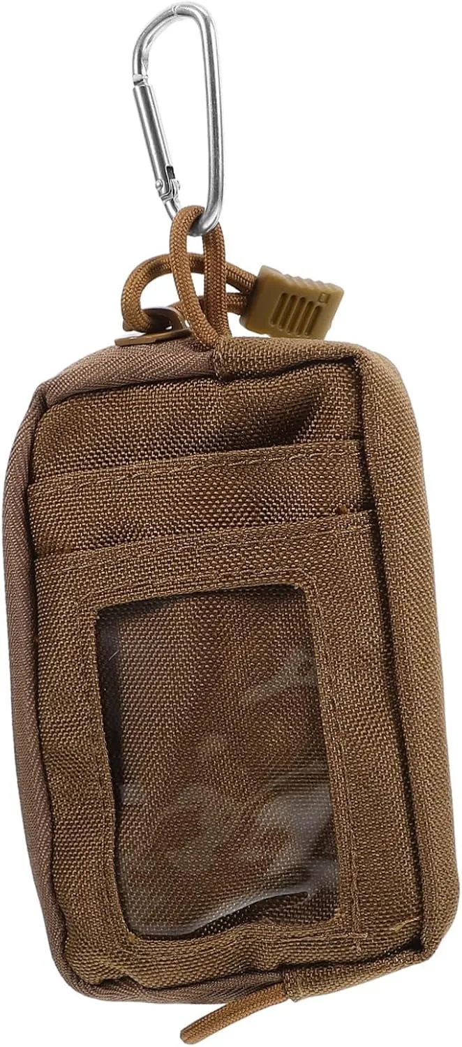 PartyKindom 1Pc Storage Bag Multi Functional Nylon Travel Waist Pouch for Men Casual Outdoor Use for Coins and Essentials