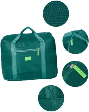 PartyKindom Foldable Travel Bag Large Capacity Luggage Bag Reusable Tote Trolley Sleeve Zipper Closure Lightweight for Hiking Backpacking