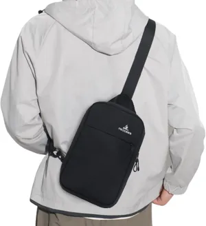 Peicees Small Sling Bag for Women Men Trendy Casual Phone Chest Bag Waterproof Crossbody Daypack