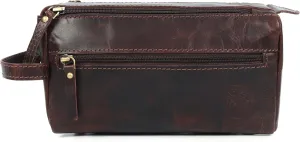 Personalized Toiletry Bag for Men, Engraved Leather Dopp Kit, Monogram Travel Shaving Bag, Stylish and Functional Travel Companion