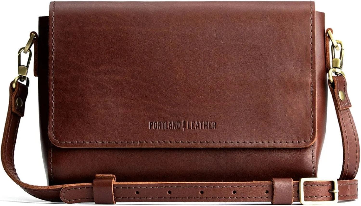Portland Leather Goods Metro Crossbody Bag for Women  Handmade from the Finest Full-Grain Hides