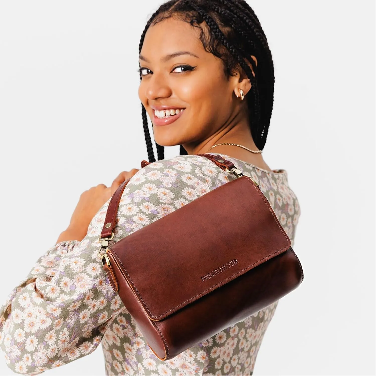 Portland Leather Goods Metro Crossbody Bag for Women  Handmade from the Finest Full-Grain Hides