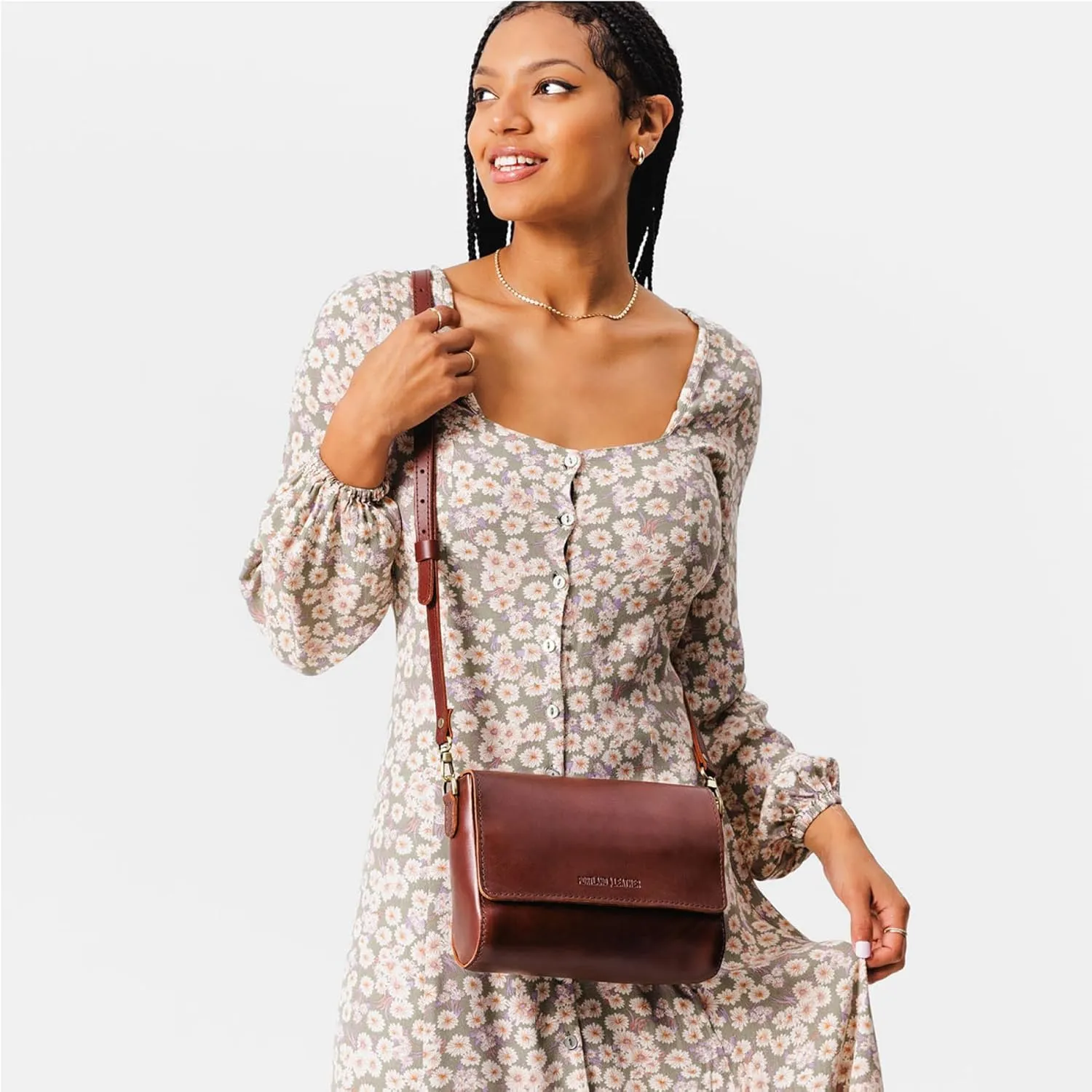 Portland Leather Goods Metro Crossbody Bag for Women  Handmade from the Finest Full-Grain Hides