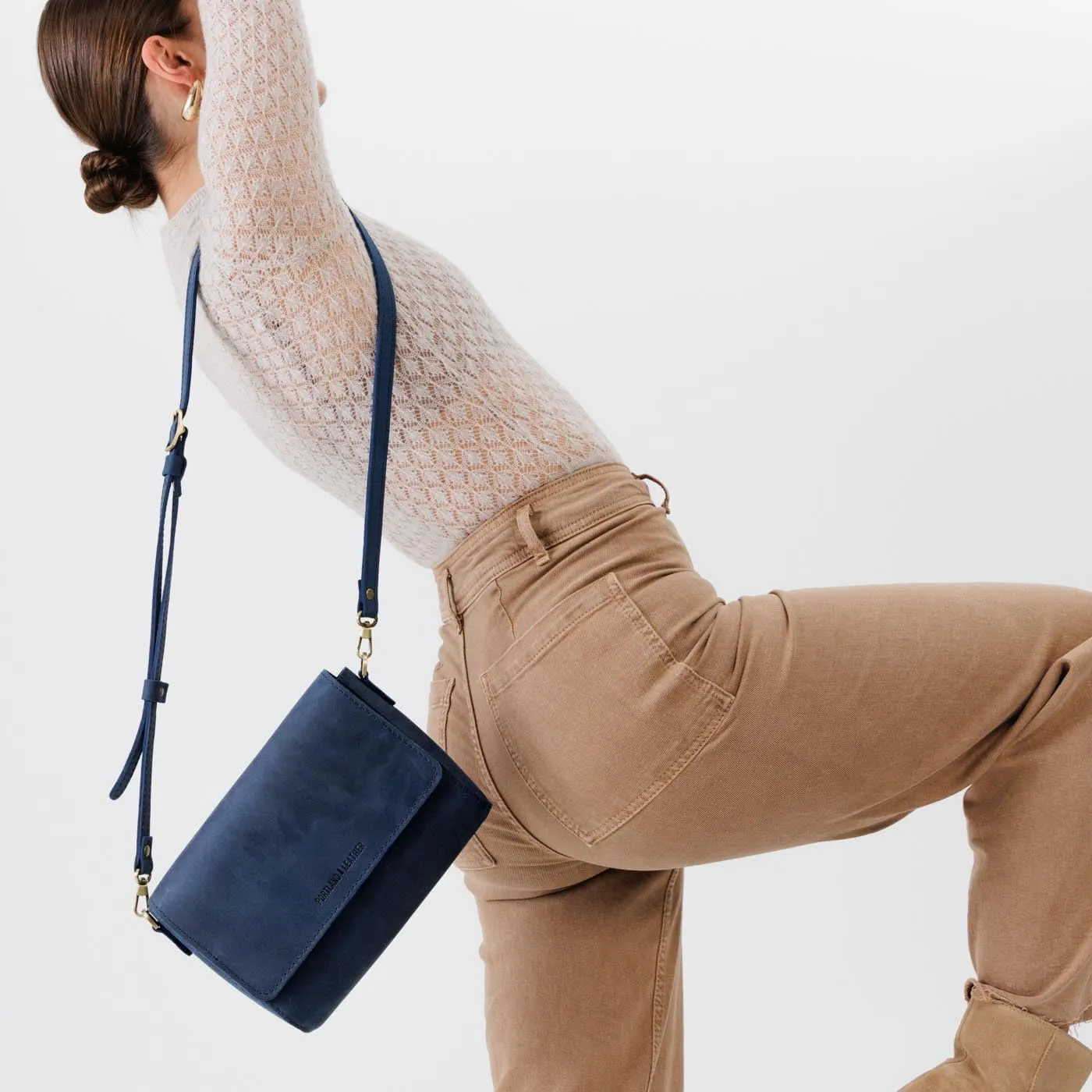 Portland Leather Goods Metro Crossbody Bag for Women  Handmade from the Finest Full-Grain Hides