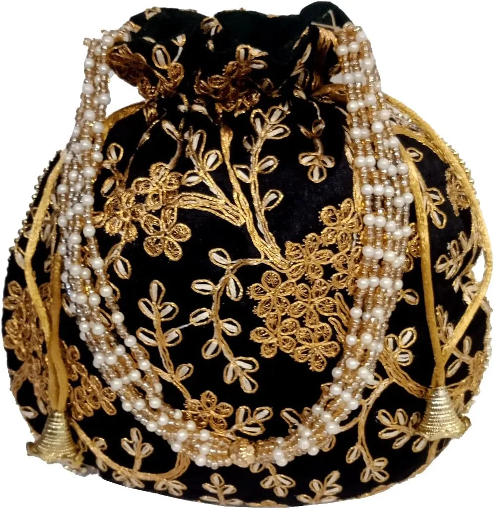 Purpledip Potli Bags Drawstring Purse (Potli01$)