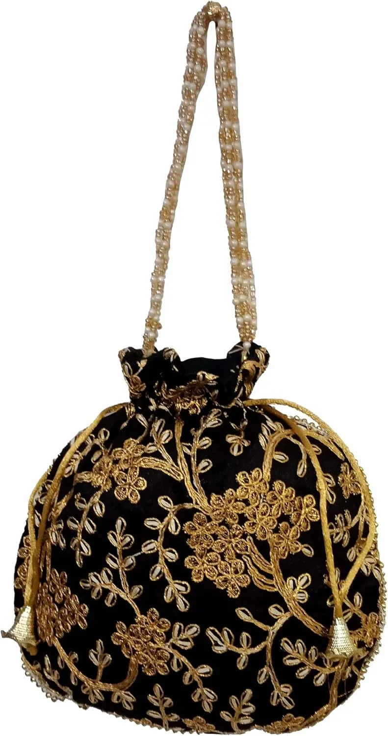 Purpledip Potli Bags Drawstring Purse (Potli01$)