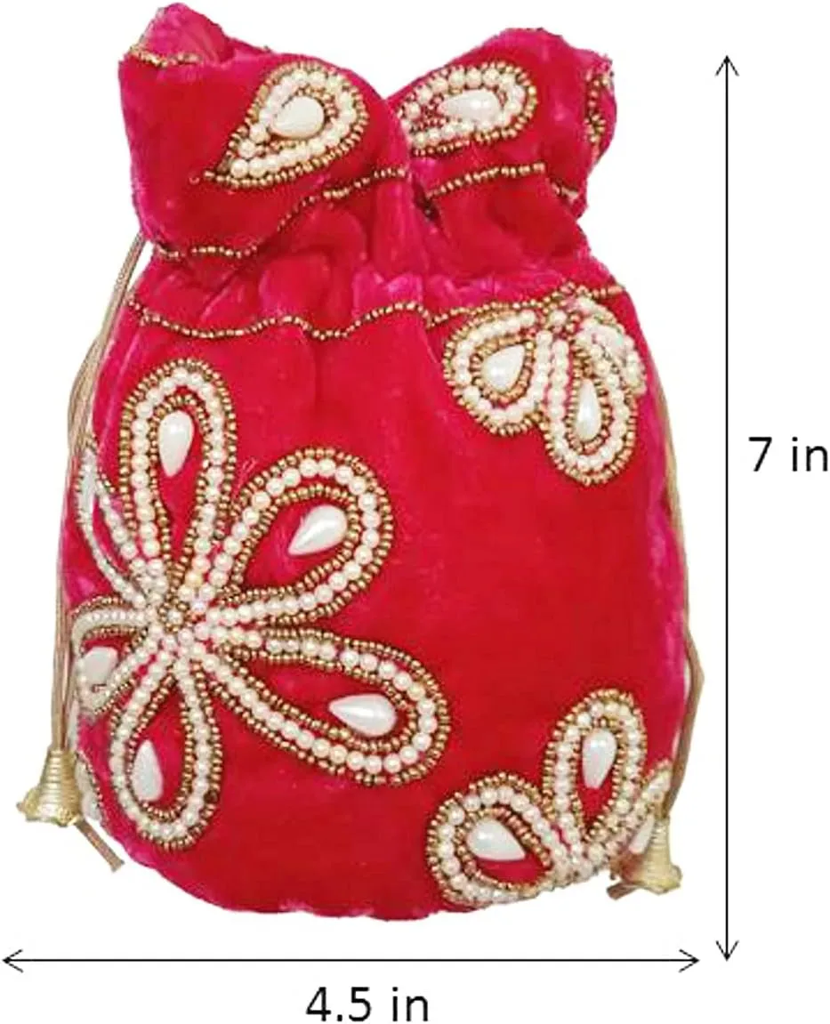 Purpledip Potli Bags Drawstring Purse (Potli02$)