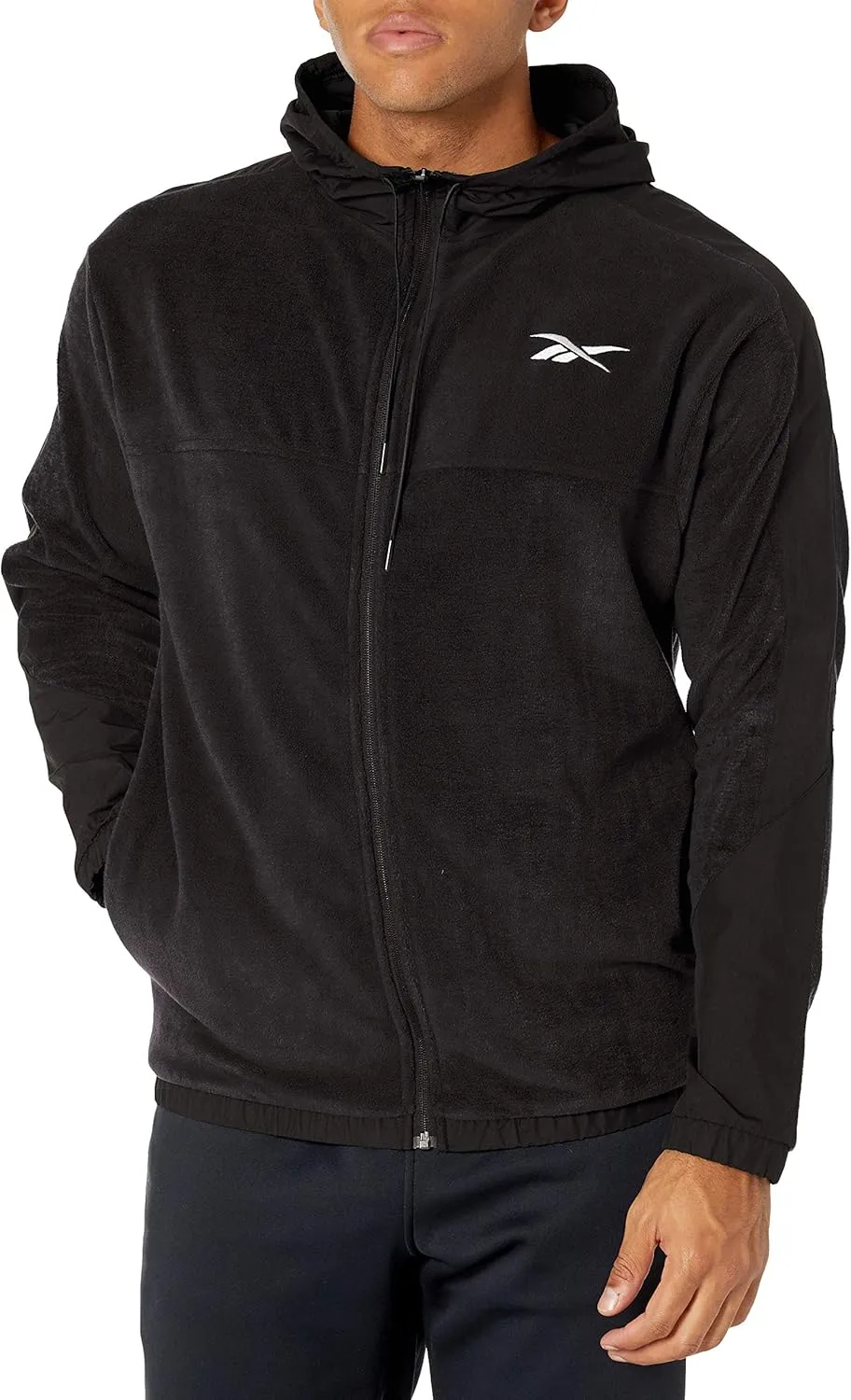 Reebok Men's Workout Ready Full Zip Fleece Hoodie