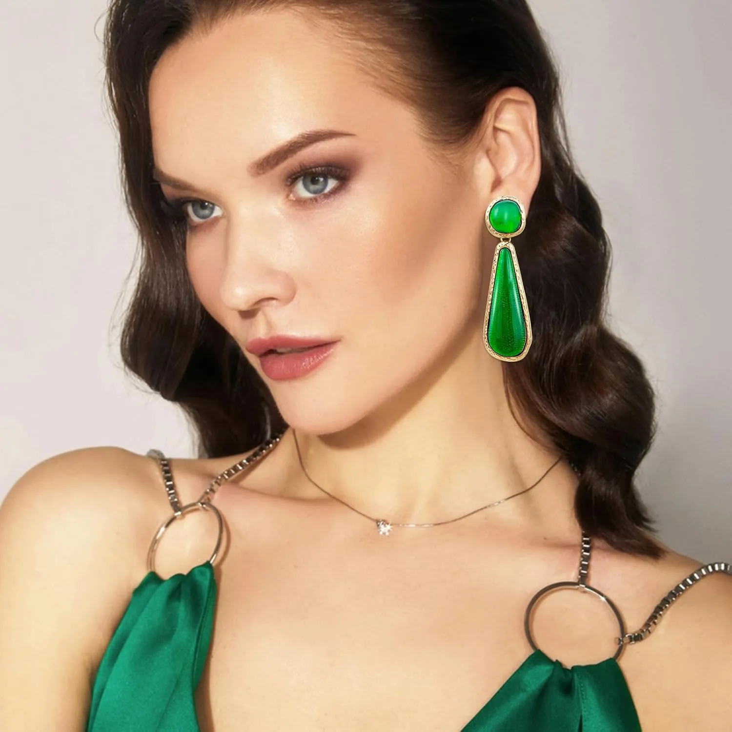 Resin Teardrop Dangle Drop Earrings for Women Hypoallergenic Jewelry Gifts Prom and Dressy Everyday Wear
