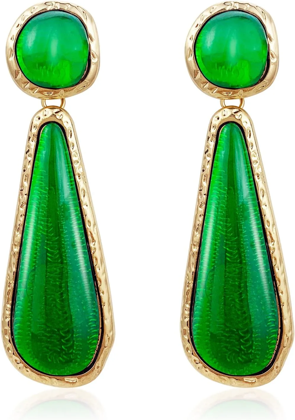 Resin Teardrop Dangle Drop Earrings for Women Hypoallergenic Jewelry Gifts Prom and Dressy Everyday Wear