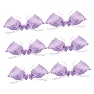 Satin Wig Bags Set of 12 Traveling Bag Drawstring Hair Storage Wedding Favor Velvet Pouches