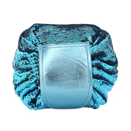 Sequin Drawstring Makeup Bag