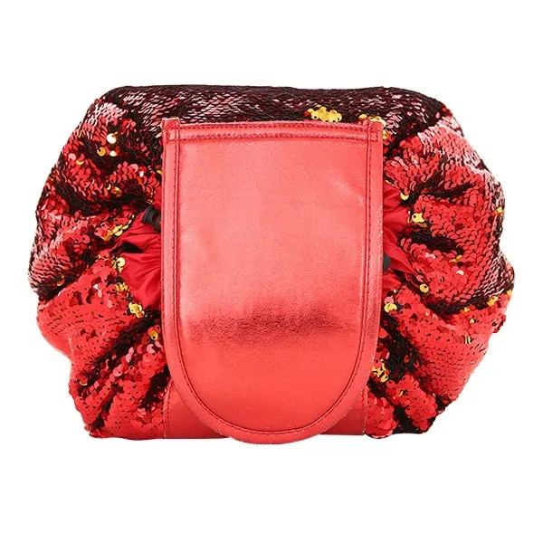 Sequin Drawstring Makeup Bag
