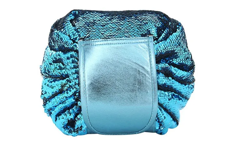 Sequin Drawstring Makeup Bag