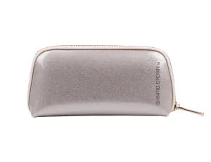 SHINING Crown Muliti-Functional Portable Travel Makeup Tote Bag Cosmetic Pouch For Storage Toiletry Travel Accessories, Silver Color