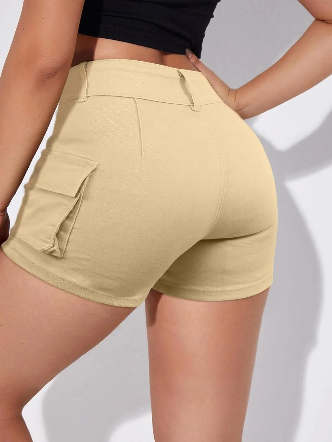 Skorts Skirts for Women Trendy Y2k Cargo Denim Mini Skirt High Waisted Stretchy Jean Shorts
