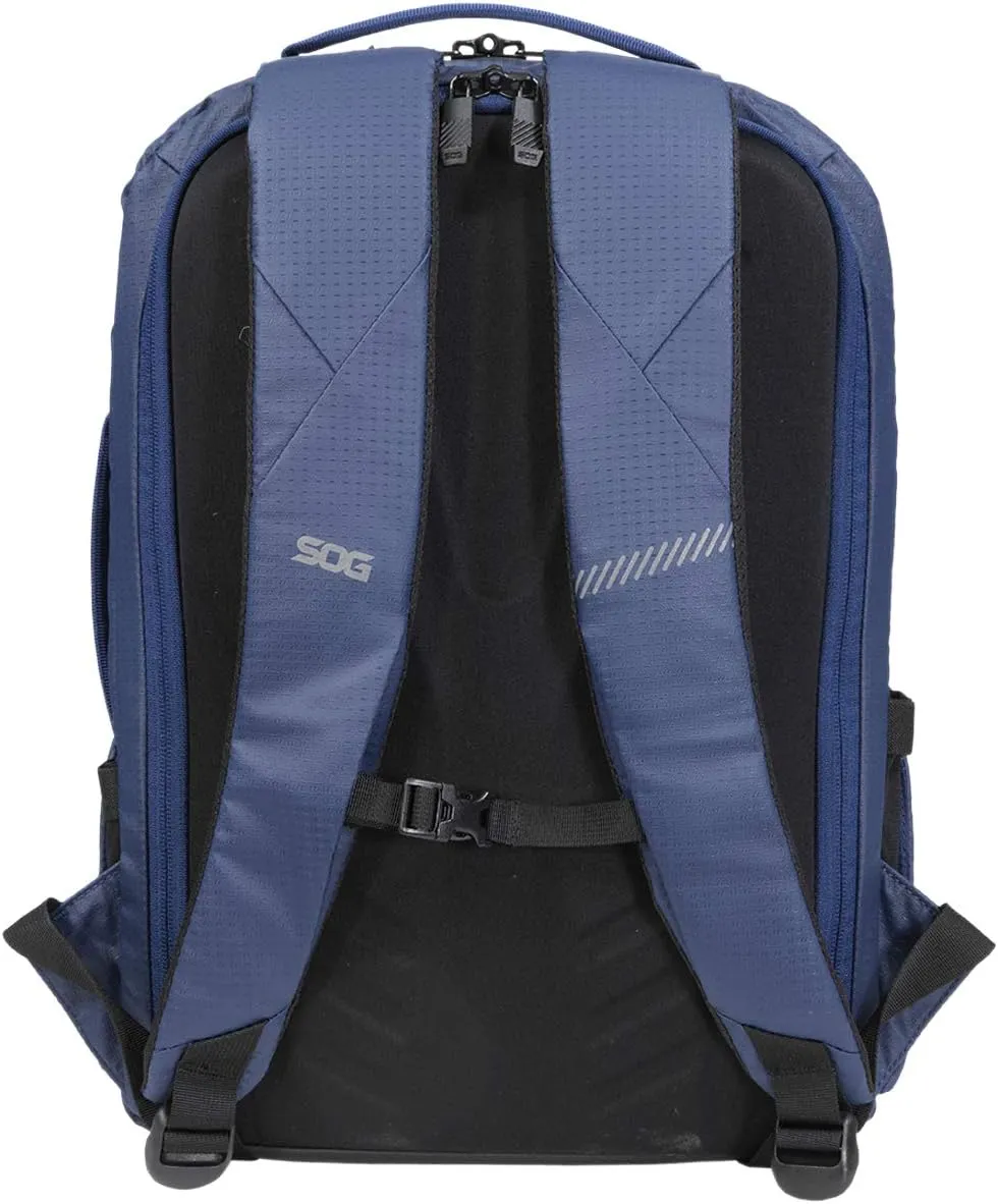 SOG Surrept/16 CS Liter Carry Lightweight Organized Functional Water-Resistant Nylon Travel Day Backpack, Steel Blue/Frost, 16 Liter