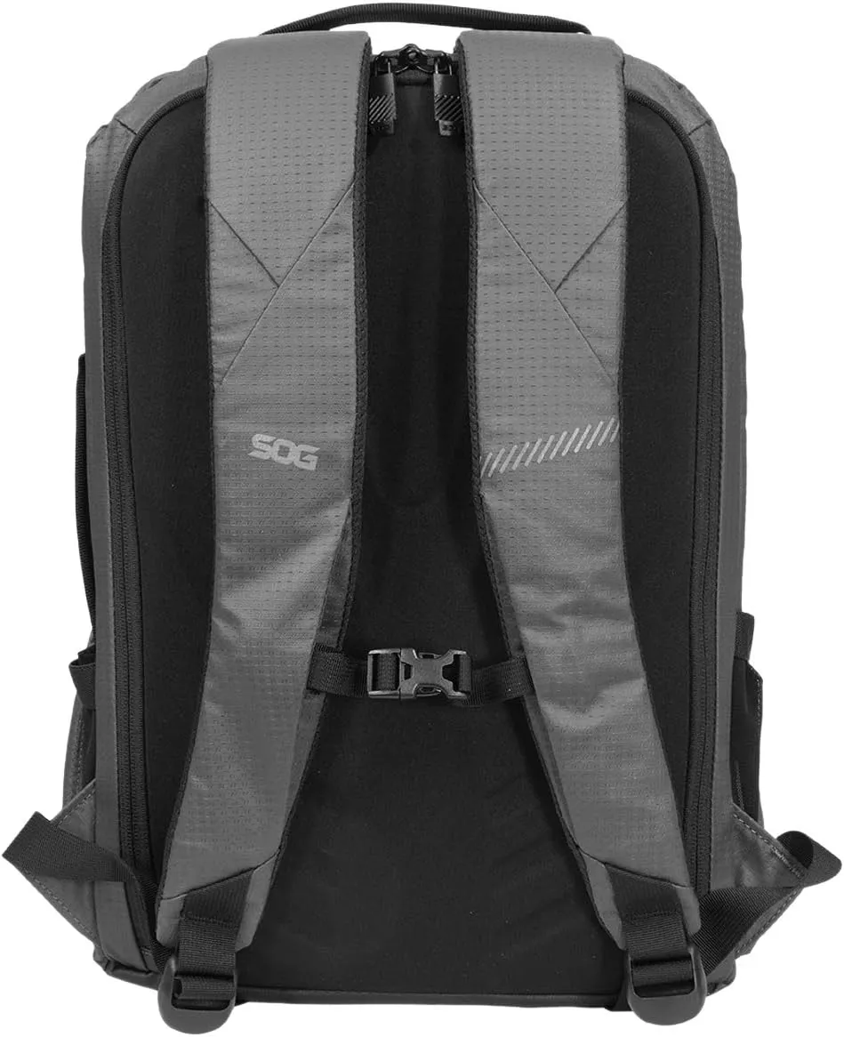 SOG Unisex Surrept/16 CS Liter Carry Lightweight Organized Functional Water-Resistant Nylon Travel Day Backpack, Charcoal/Bright Gray
