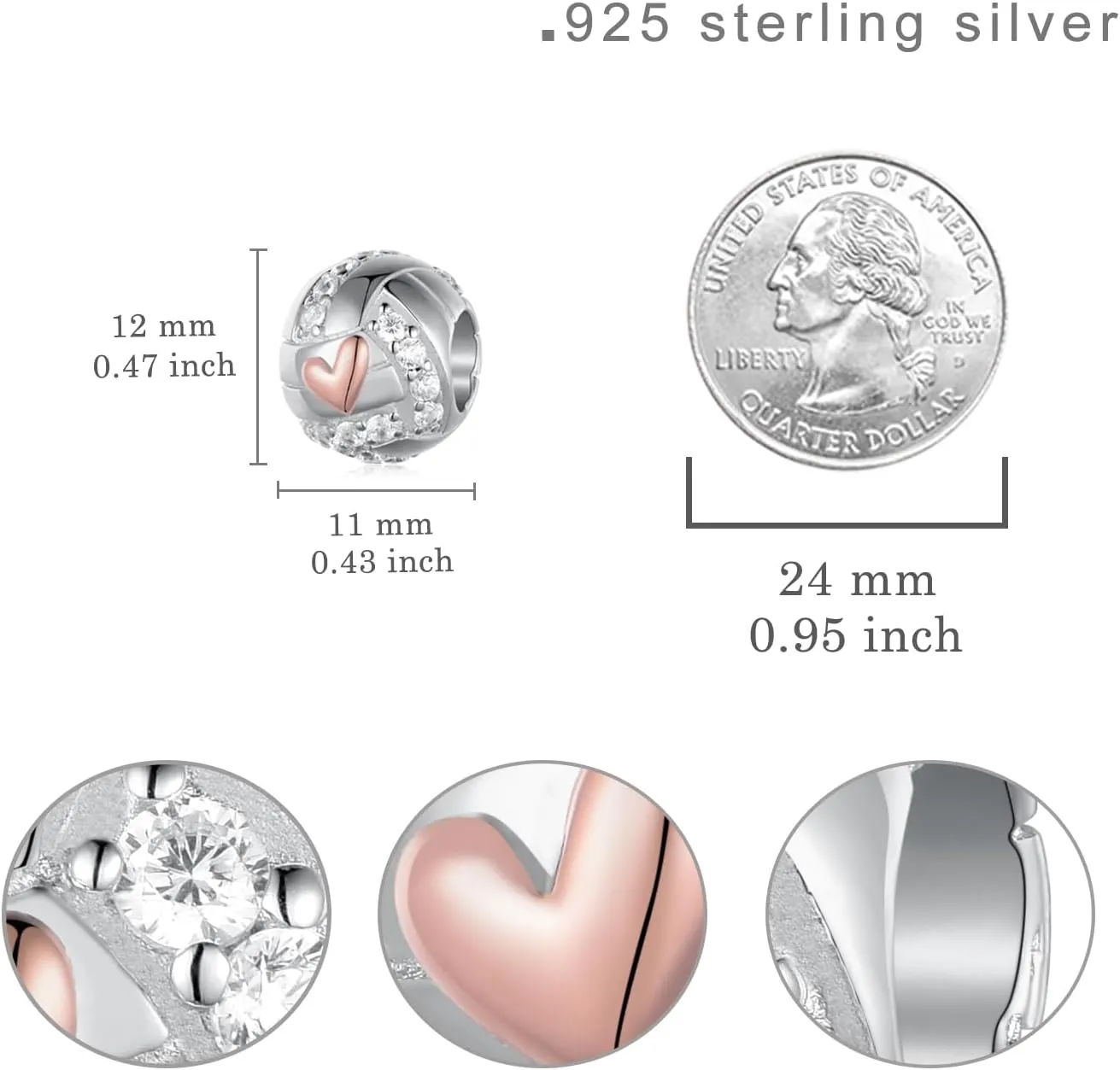 Sport Charm Sterling Silver Volleyball/Baseball/Softball/Soccer/Basketball/Football/Pickleball Charms for Bracelets Sport Jewelry Gifts for Women