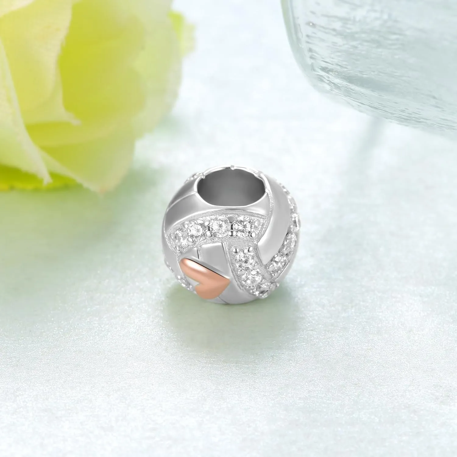 Sport Charm Sterling Silver Volleyball/Baseball/Softball/Soccer/Basketball/Football/Pickleball Charms for Bracelets Sport Jewelry Gifts for Women