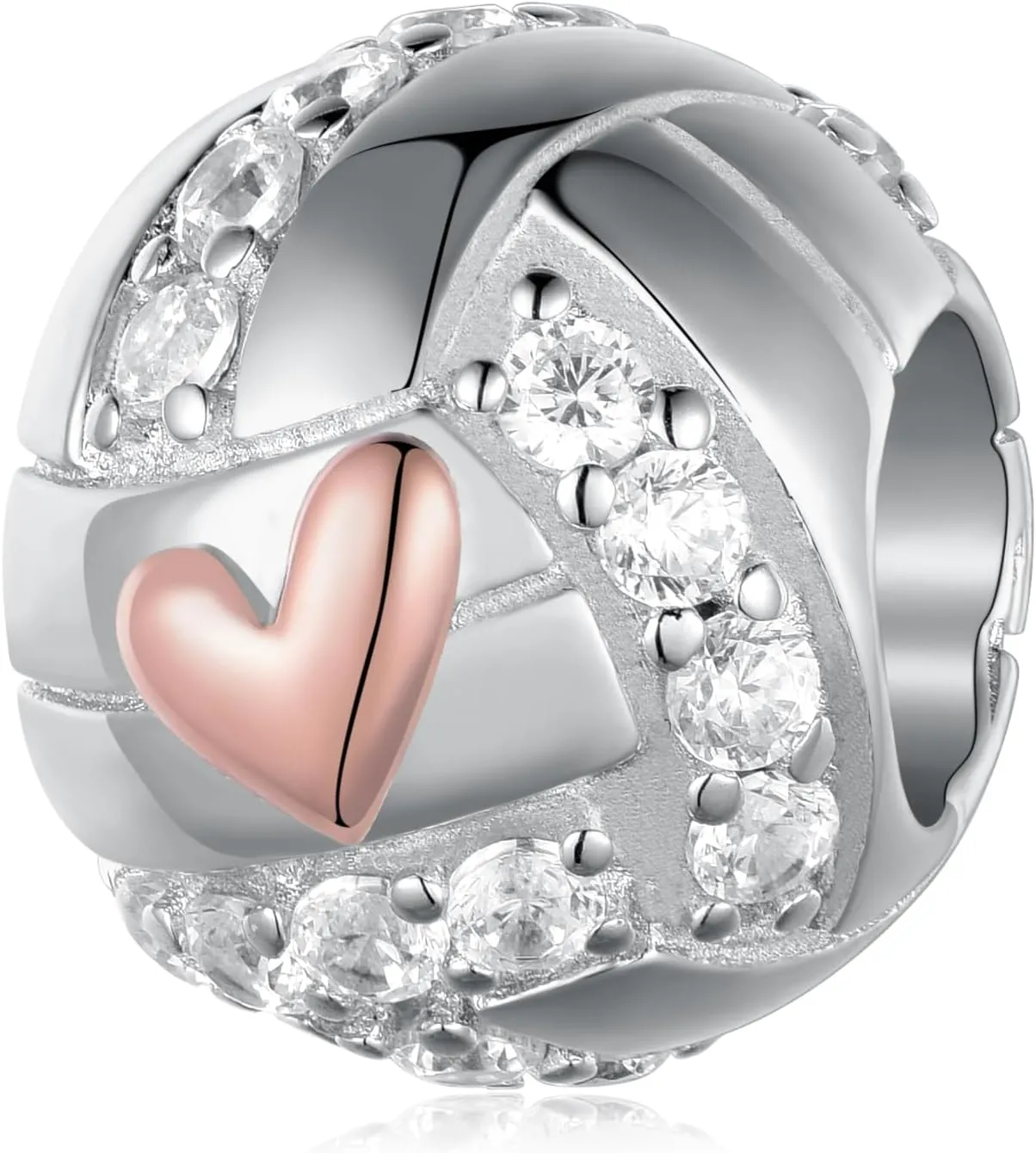 Sport Charm Sterling Silver Volleyball/Baseball/Softball/Soccer/Basketball/Football/Pickleball Charms for Bracelets Sport Jewelry Gifts for Women