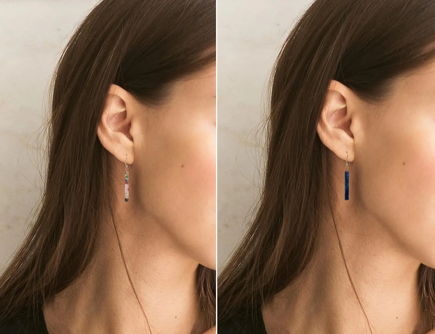 SPUNKYsoul Handmade Resin Bar Tortoise Earrings for Women