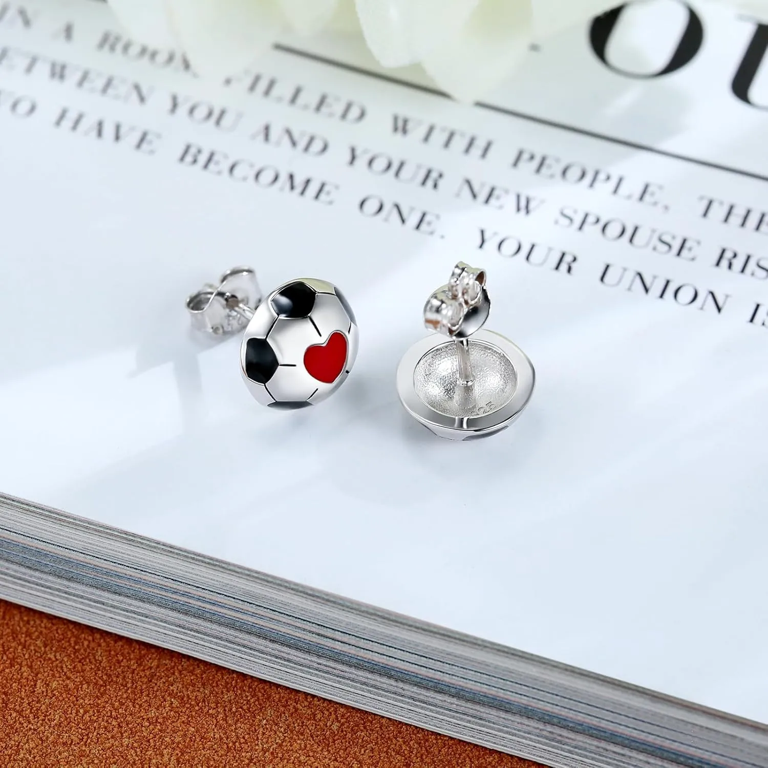 Sterling Silver Baseball Earrings for Women: S925 Hypoallergenic Sport Ball Lovers Stud Earrings Jewelry Gift for Players Sport Lovers Fans