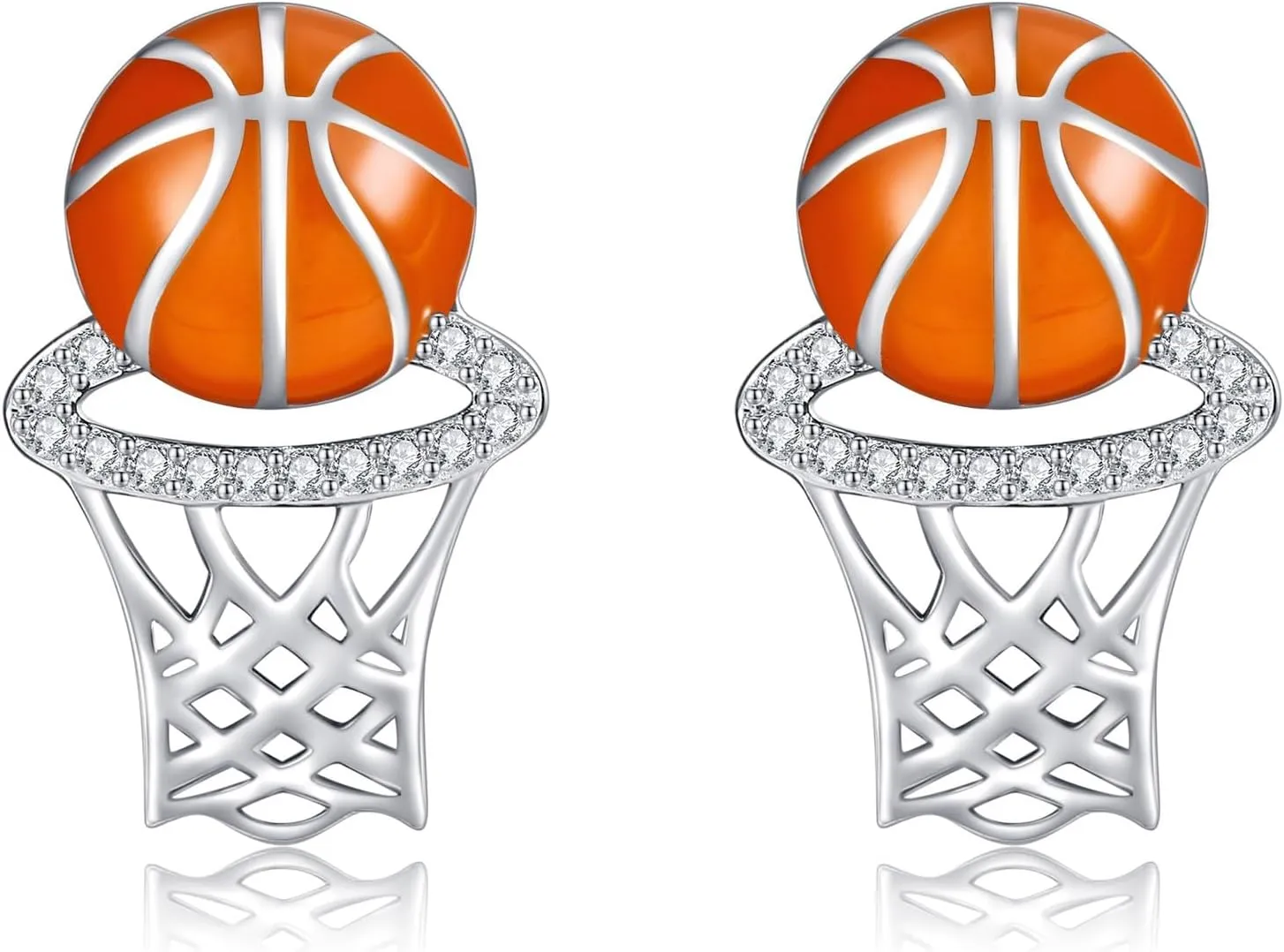 Sterling Silver Hypoallergenic Pickleball, Clarinet, Hockey, Basketball, Baseball, Roller Skating Earring - Music and Sport Jewelry Gifts for Women, Mother, Sport Lover