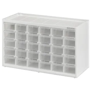 Storage Organizer Small 30 Drawer Bin Modular Storage System Easily Stackable