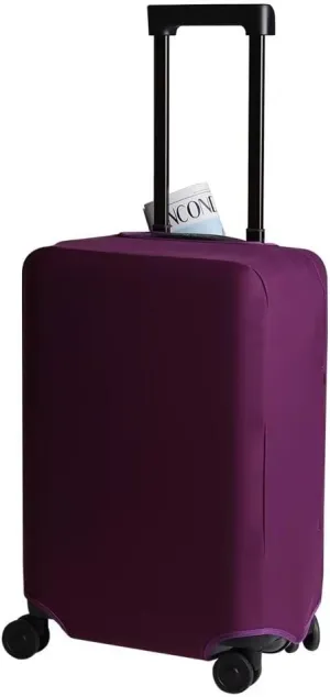 Suitcase Cover Luggage Protector, Durable,Convenient Large Pocket for Stress-Free Travel Experience Purple for 20inch[Fit19~20inch]