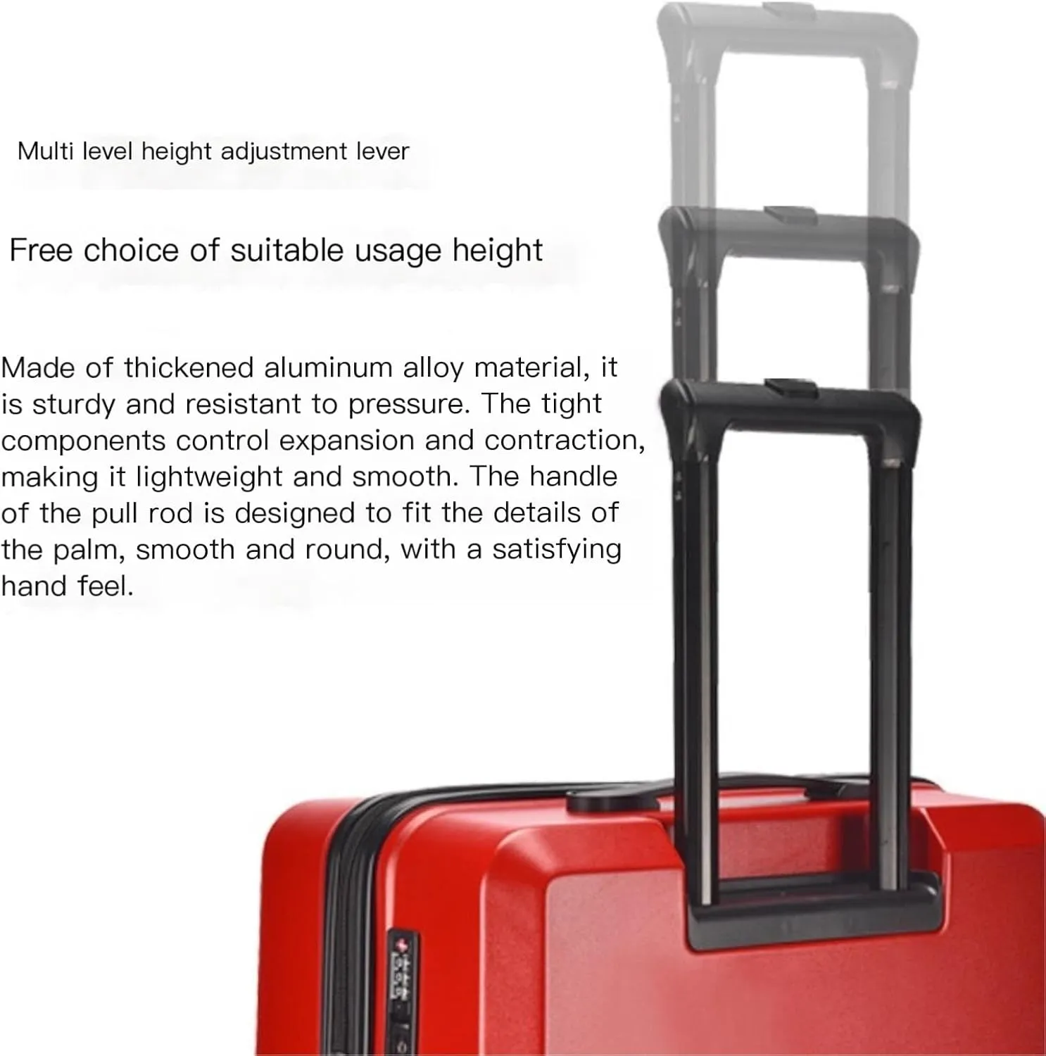 Suitcase Hard Shell Carry on Luggage Lightweight Pressure Resistant and Durable Travel Luggage Anti-Fall Suitcase (Color : D, Size : 20in)