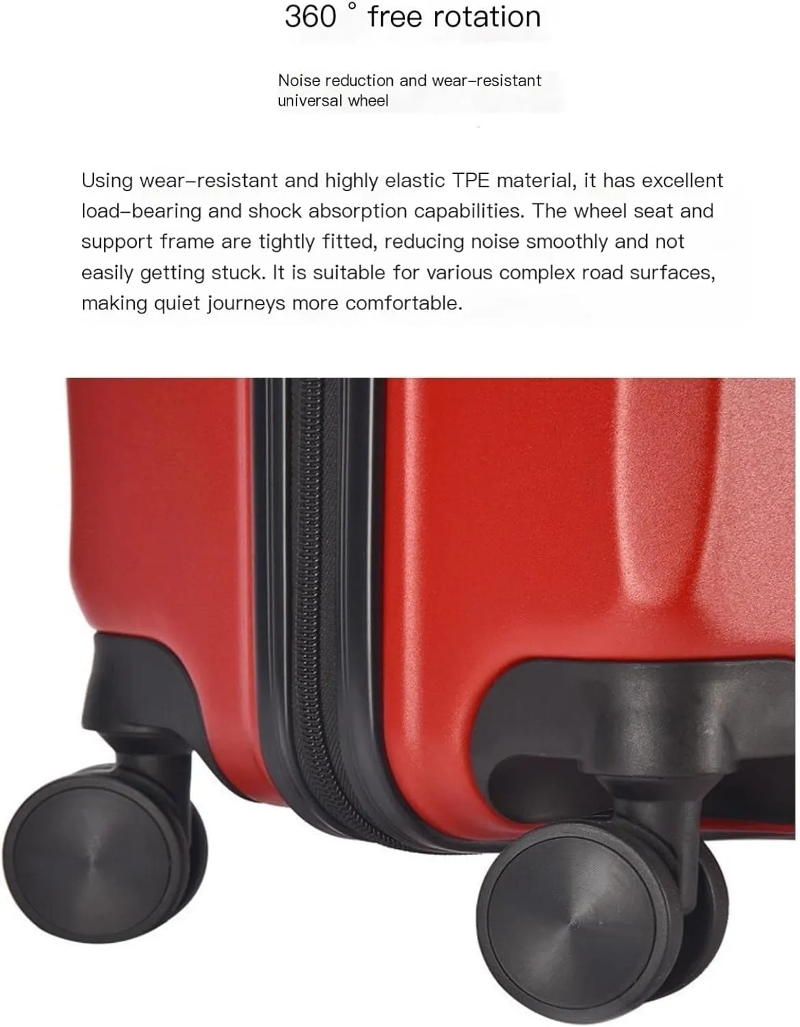 Suitcase Hard Shell Carry on Luggage Lightweight Pressure Resistant and Durable Travel Luggage Anti-Fall Suitcase (Color : E, Size : 20in)