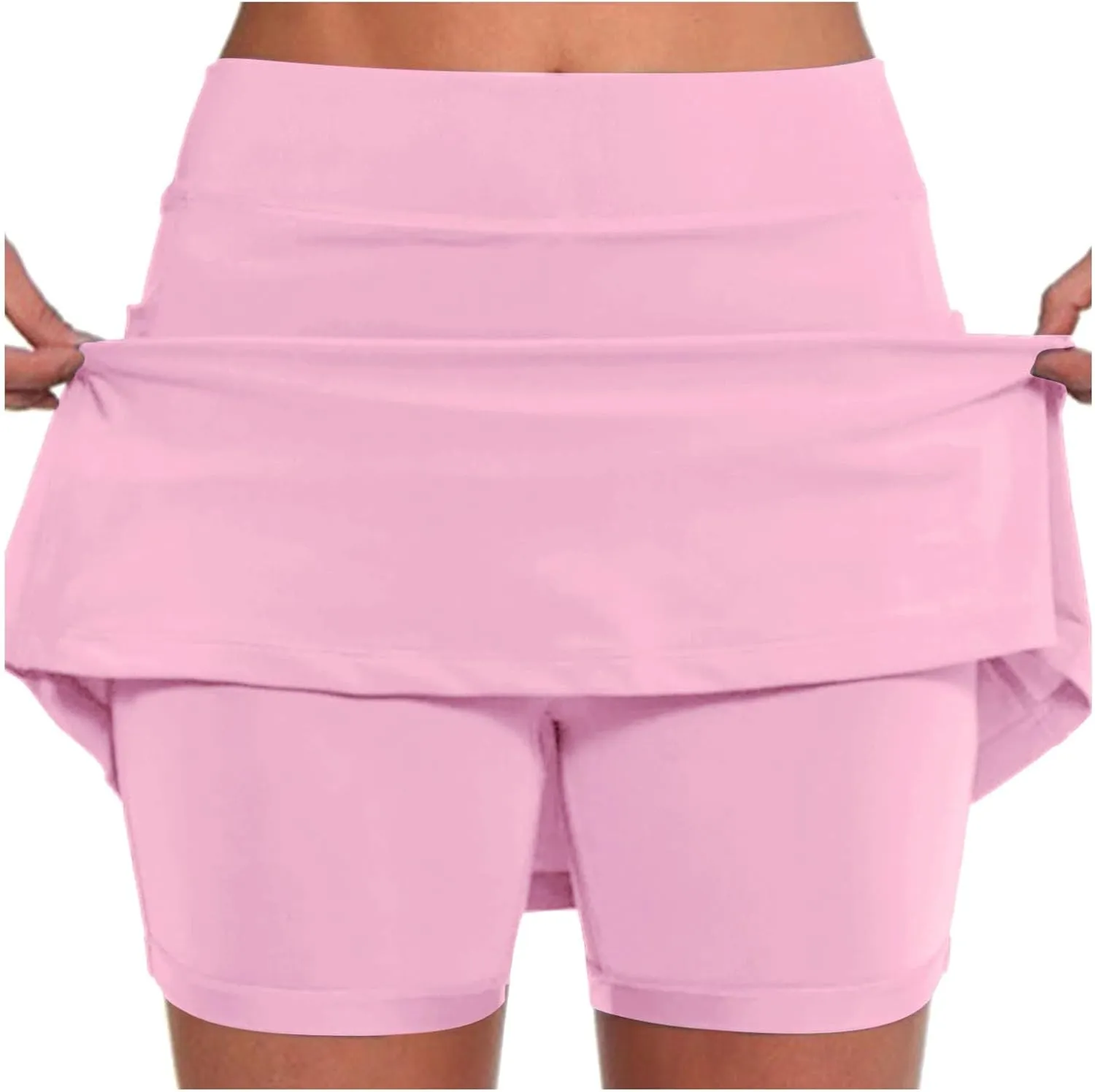 Tennis Skirts for Women with Shorts Plus Size Golf Yoga Skort High Waisted Athletic Workout Casual Pockets Skirt