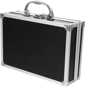 Toyvian Aluminum Case Portable Workstation Aluminum Alloy Toolbox Briefcase Look Sturdy Small Briefcase for Men