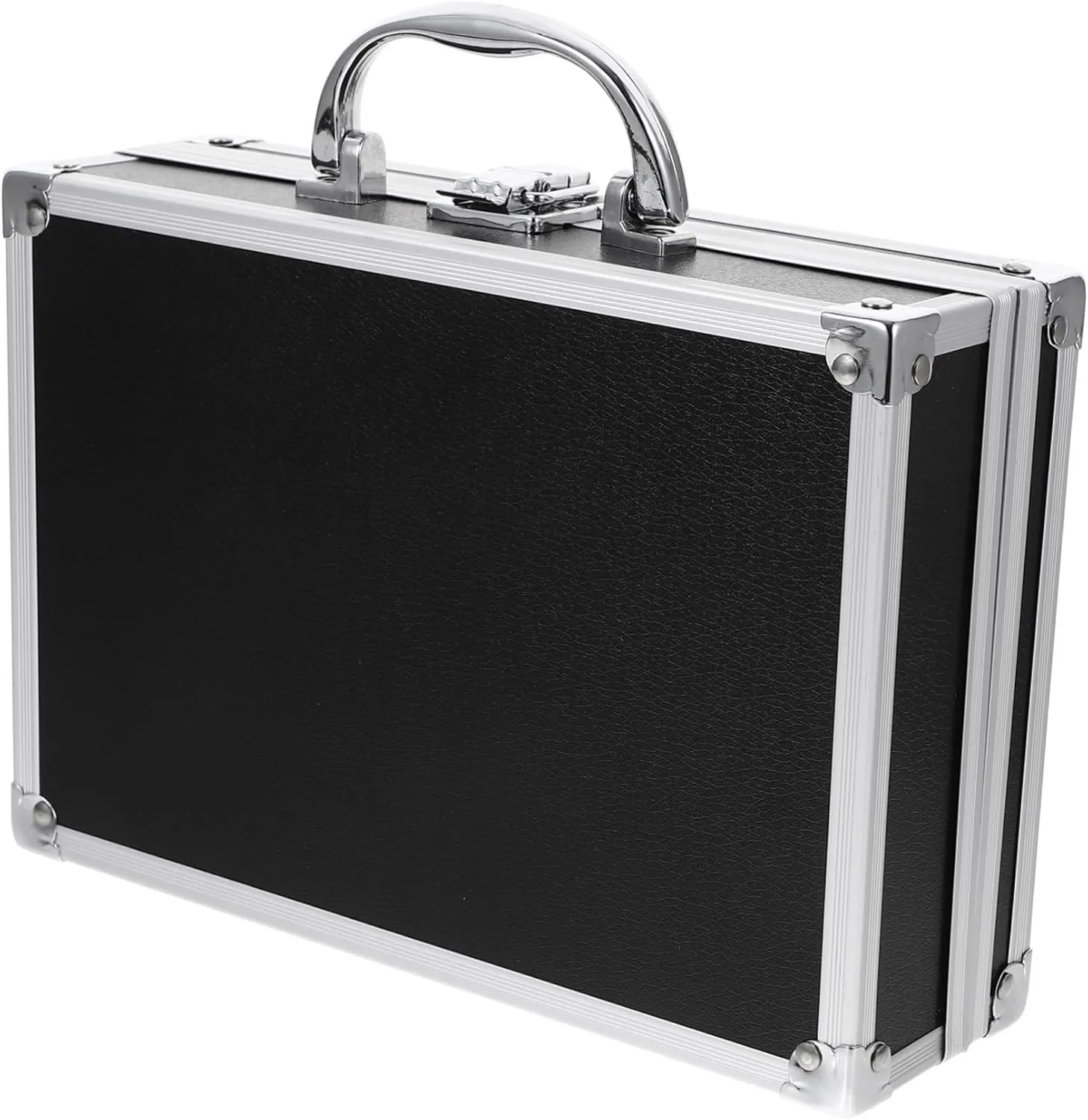 Toyvian Aluminum Case Portable Workstation Aluminum Alloy Toolbox Briefcase Look Sturdy Small Briefcase for Men