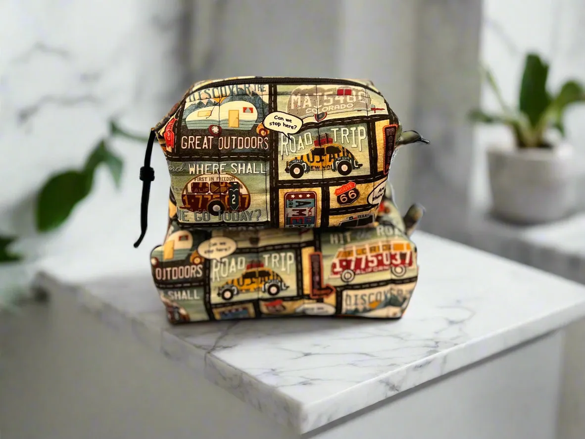 Travel Toiletry Bag Set - Set of 2