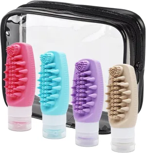 Tsa Approved Travel Size Toiletries,Leak Proof Squeezable Silicone Travel Bottles,Multi-functional Travel Accessories with Toiletry Bag