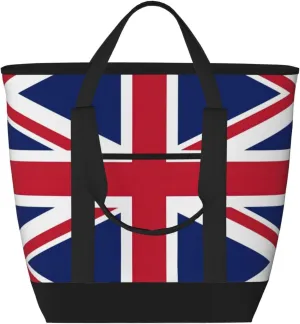 UK Flag Women's tote bags and reusable women's beach bags are suitable for travel insulation and cooling bags.