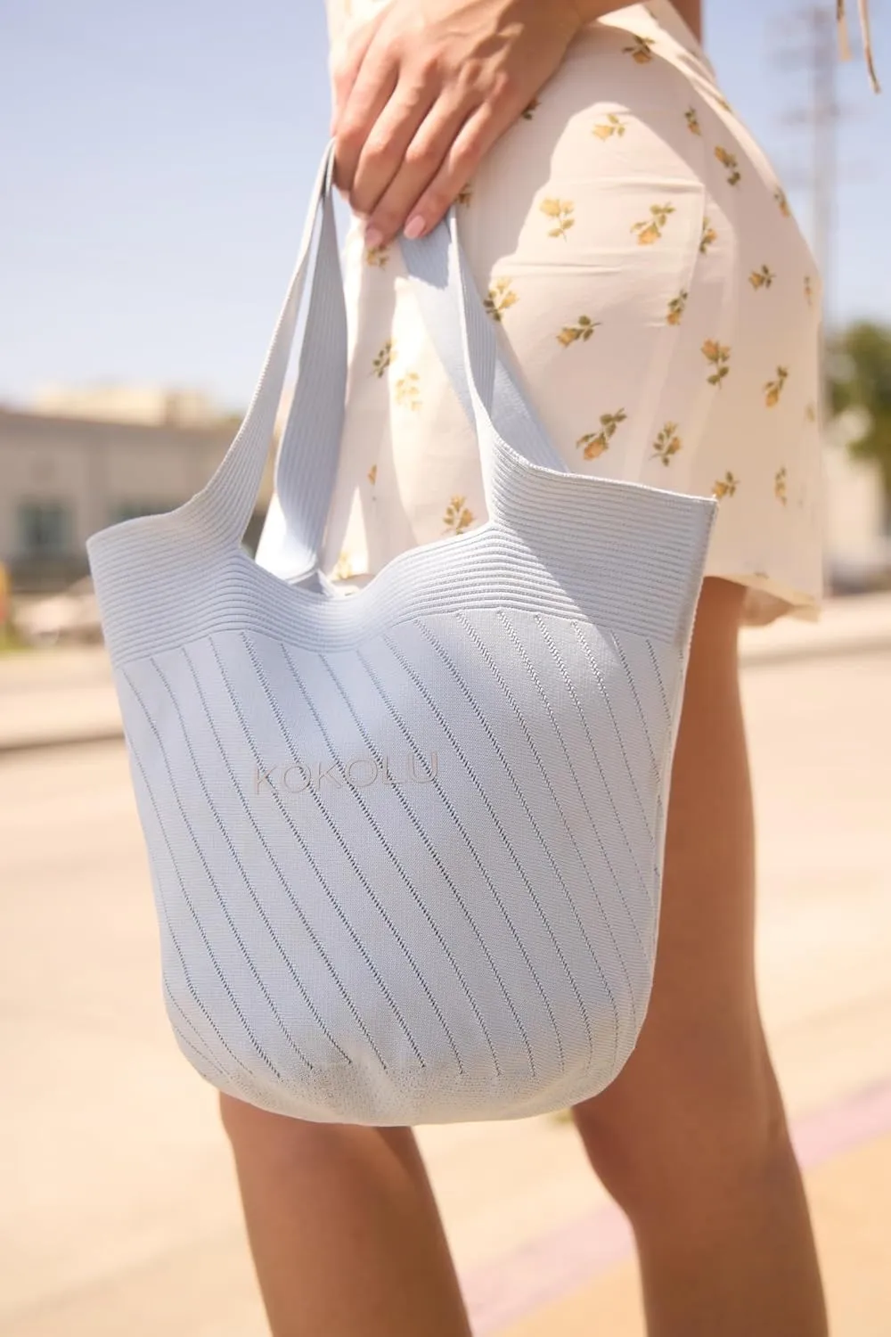 Ultra Lightweight Tote Bag For Women (18.7 x 8.5) - Upcycled Flexible Machine Washable Shopping Tote Bag For Women