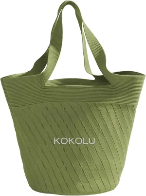 Ultra Lightweight Tote Bag For Women (18.7 x 8.5) - Upcycled Flexible Machine Washable Shopping Tote Bag For Women
