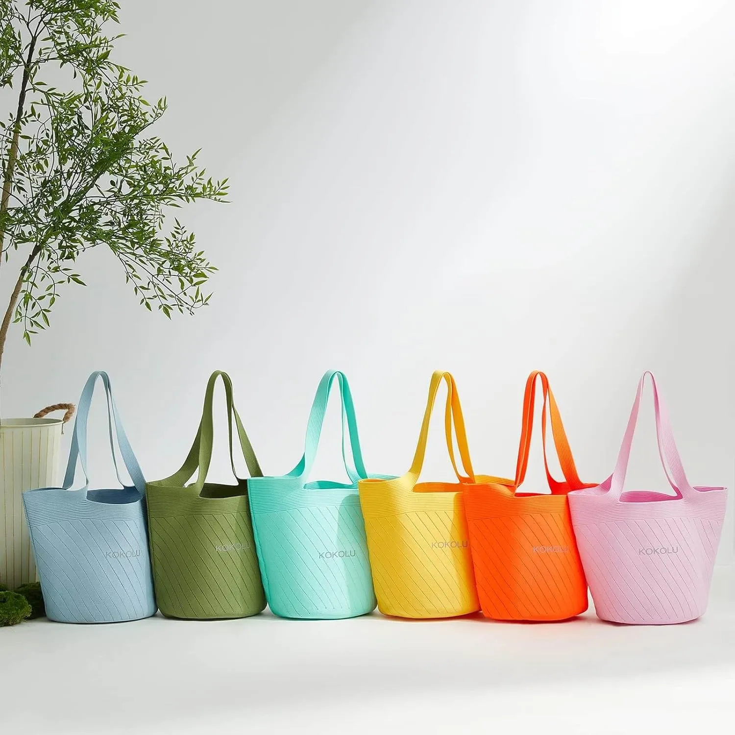 Ultra Lightweight Tote Bag For Women (18.7 x 8.5) - Upcycled Flexible Machine Washable Shopping Tote Bag For Women